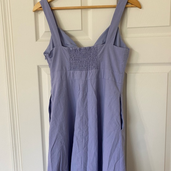 Blue Sleeveless Midi Dress - Picture 5 of 5